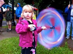 Lily Spinning an Umbrella